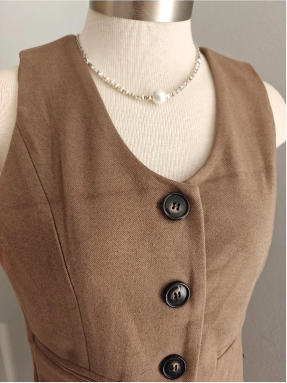 NWT Brown Tailored Two-Piece Set